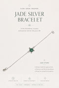 Jade Crystal Bracelet in 92.5 Sterling Silver