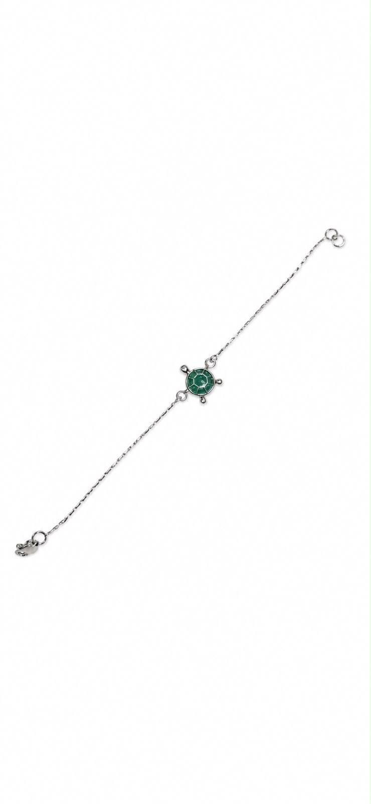 Jade Crystal Bracelet in 92.5 Sterling Silver